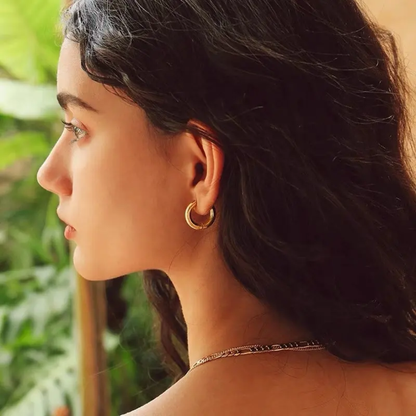 Chunky Gold Hoops